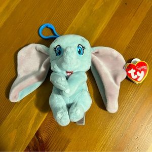 TY sparkle Dumbo Plush Beanie Baby 6”H